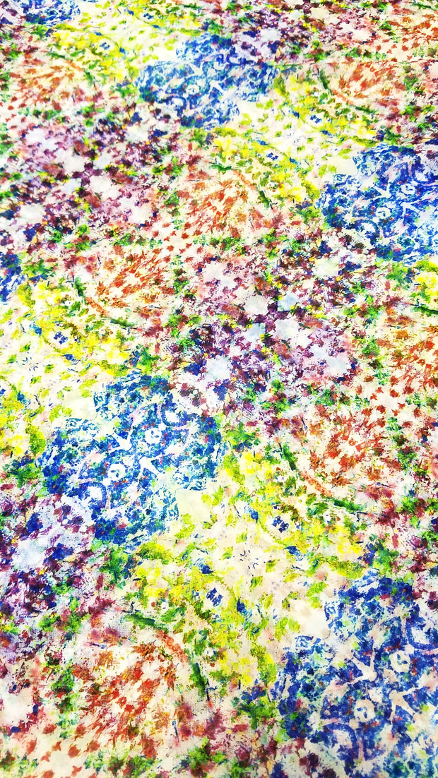 Bamboo Scarf "The Garden III"