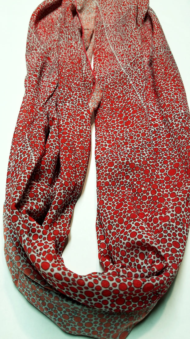 Bamboo Scarf "Richness of Red"