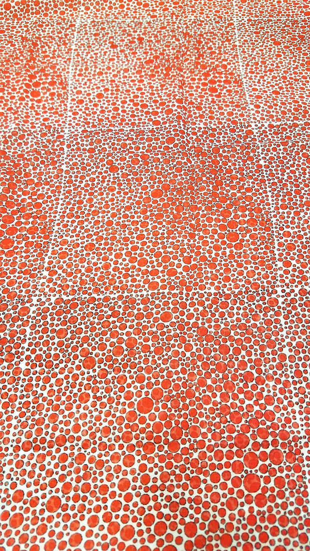 Bamboo Scarf "Richness of Red"