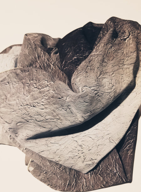 Bamboo Scarf, "Color Field Silver" (limited production)