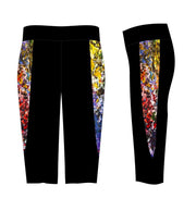 Athletic Leggings, "Between White and Black" (limited production) - Dress Abstract - 3