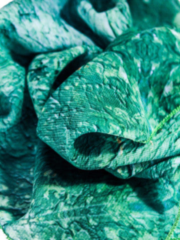 Bamboo Scarf, "Color Field Emerald" (limited production)