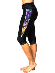 Athletic Leggings, "Between White and Black" (limited production) - Dress Abstract - 1