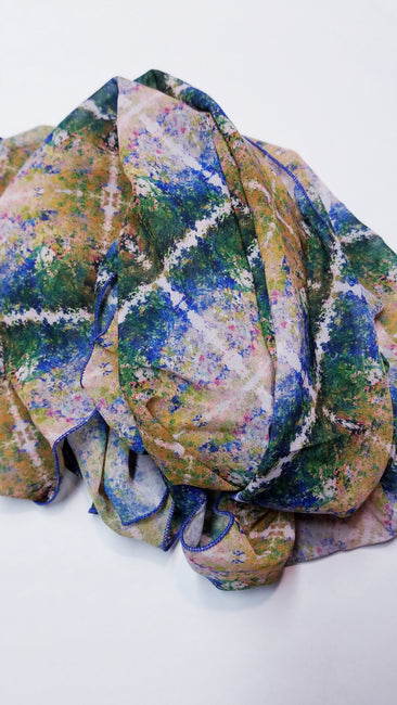 Bamboo Scarf "The Garden IV"