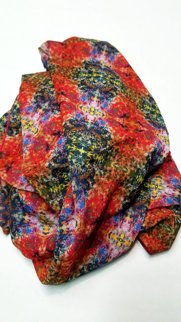 Bamboo Scarf "Fire and Ice"