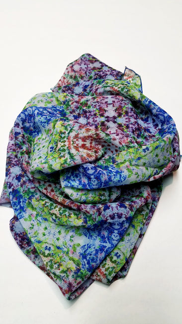 Bamboo Scarf "The Garden III"