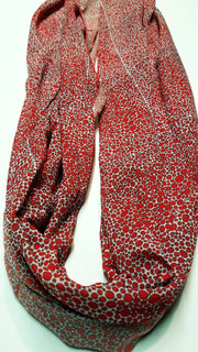 Bamboo Scarf "Richness of Red"