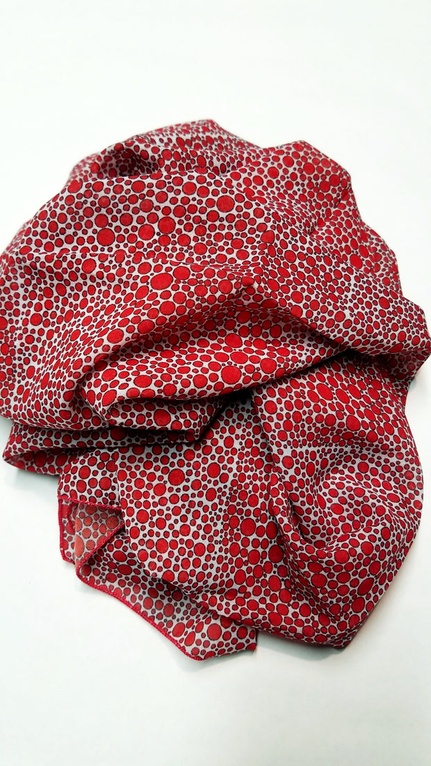 Bamboo Scarf "Richness of Red"