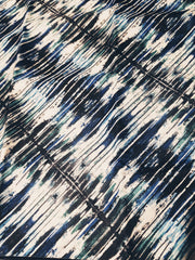Pocket Square, "Blue and Black Drip"