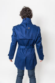 Couture Reversible Trench, Midnight for Men (bespoke, hand-tailored)