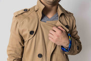 Couture Reversible Trench, Khaki for Men (bespoke, hand-tailored)