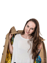 Couture Reversible Trench, Khaki for Women (bespoke, hand-tailored)